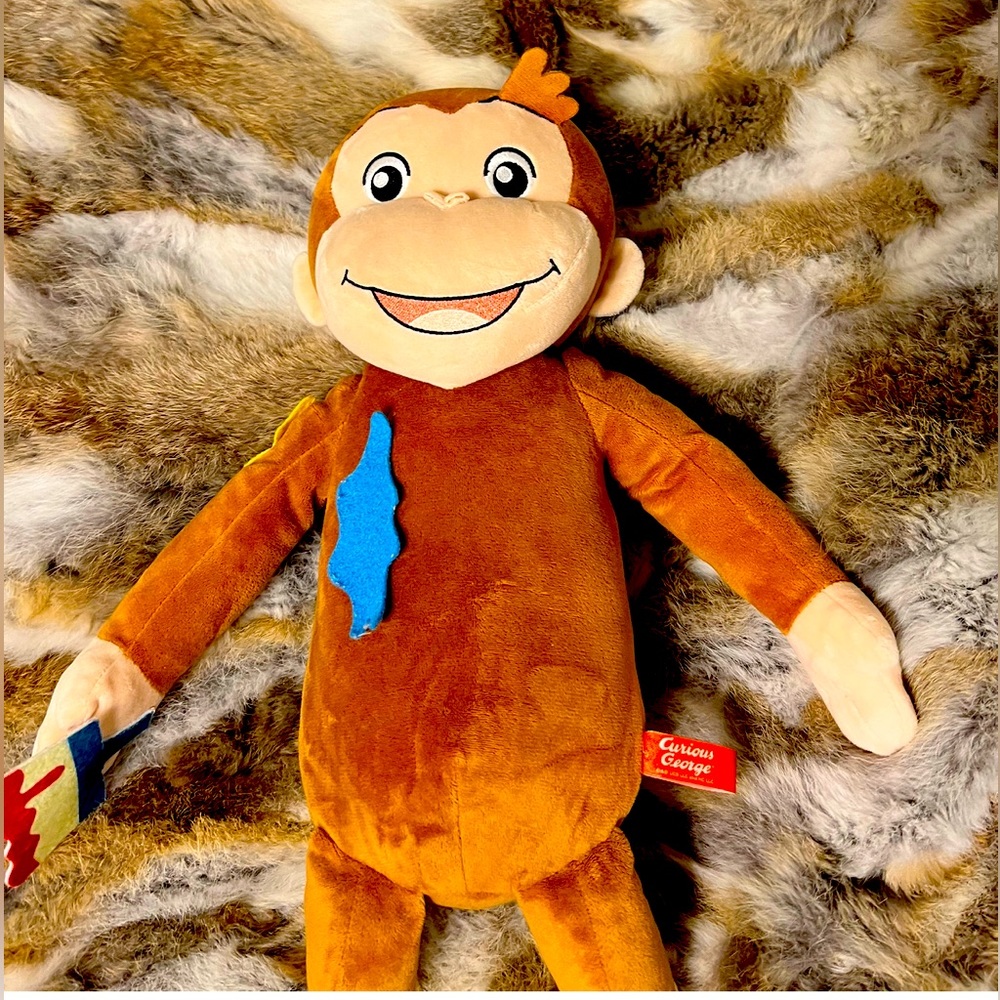 NWOT RARE Curious George Scouts  Large  Stuffed Toy 18”